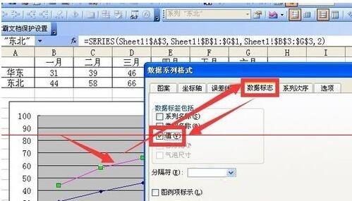 Excel折线图设置坐标轴起点不为0的操作教程