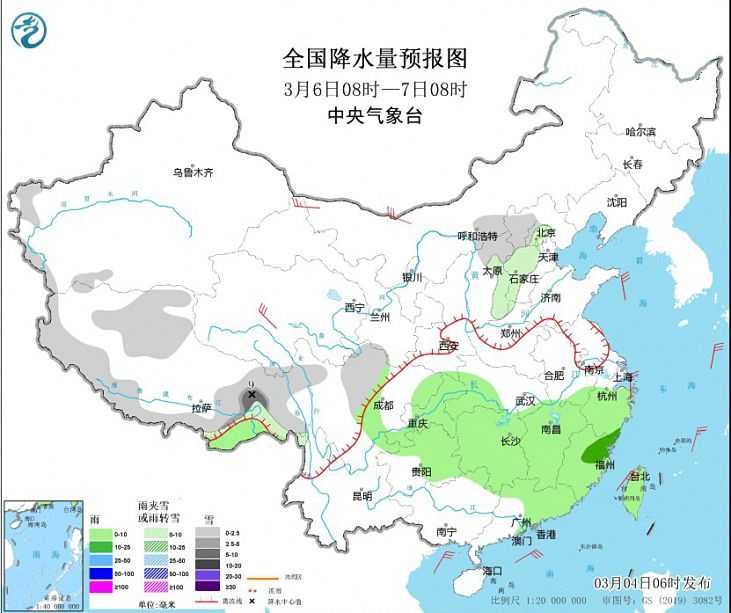 冷空气将影响中东部地区 江淮江南等地有大到暴雨