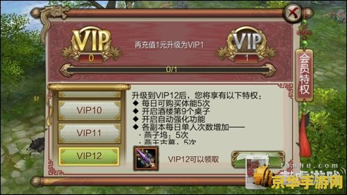 天龙八部3vip特权 天龙八部3VIP特权详解：尊享荣耀，畅游江湖