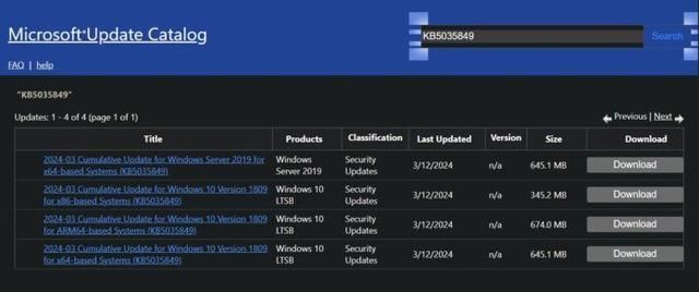 Win10安装3月更新KB5035849时遇到0xd0000034错误插图2