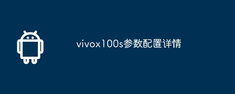 vivox100s参数配置详情