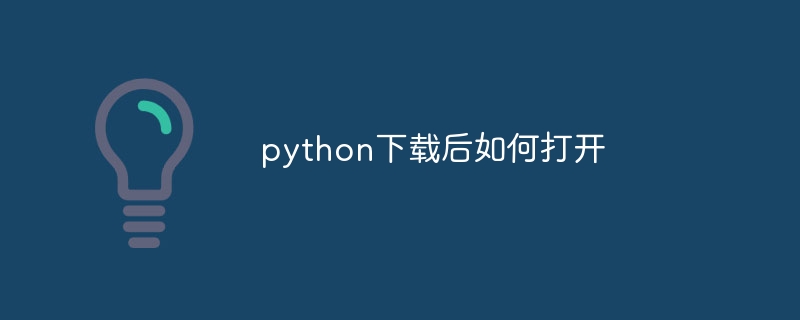 python下载后如何打开