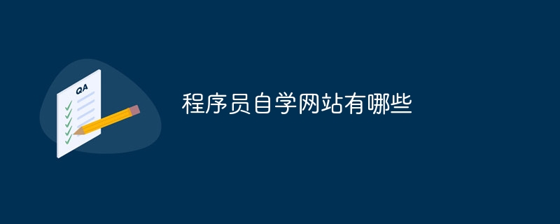 程序员自学网站有哪些