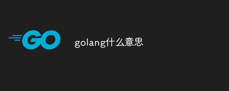 golang什么意思