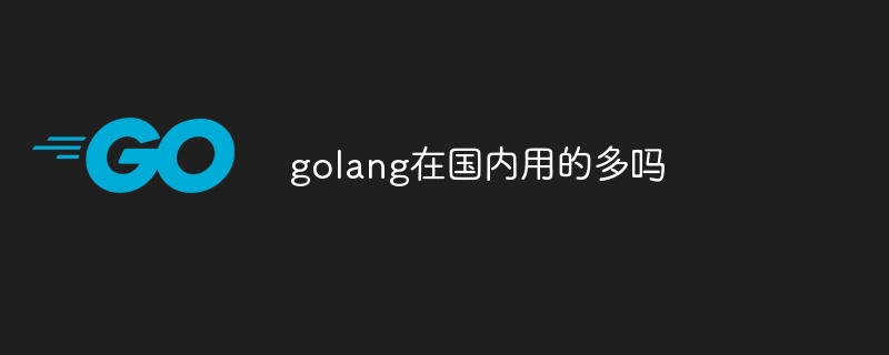 golang在国内用的多吗