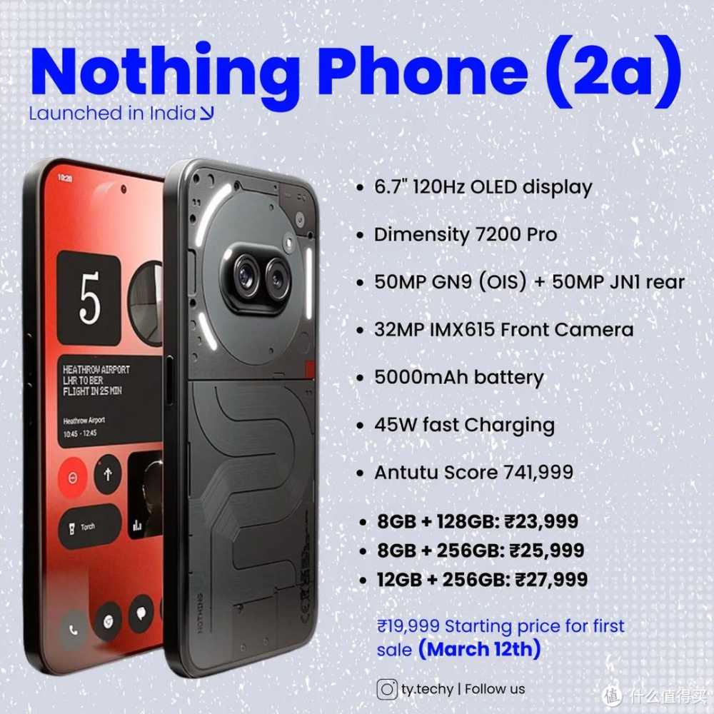 Nothing Phone (2a)发售：为手机界带来“新”鲜事