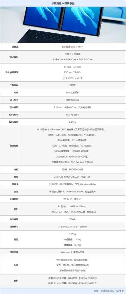 华硕灵耀14双屏评测：酷睿Ultra 7加持 近20寸、五种形态自由切换