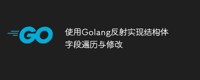 使用Golang反射实现结构体字段遍历与修改