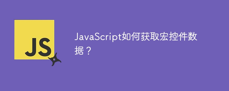 JavaScript如何获取宏控件数据？