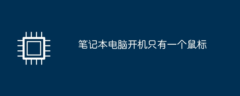 笔记本电脑开机只有一个鼠标