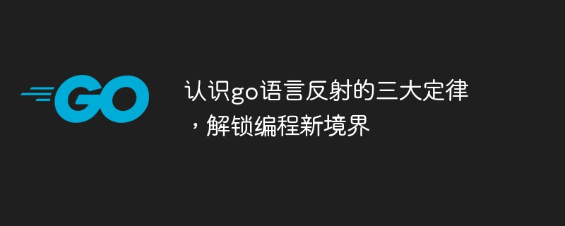 认识go语言反射的三大定律，解锁编程新境界