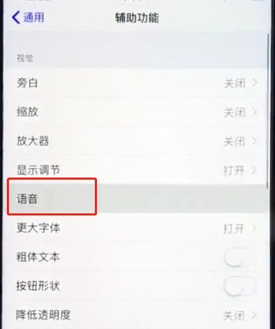 ios12中打开屏幕朗读的操作步骤