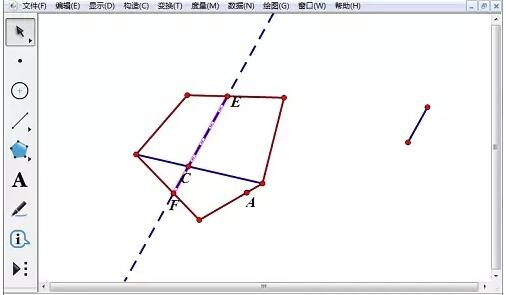 几何画板使用轨迹法构造斜线阴影的详细方法