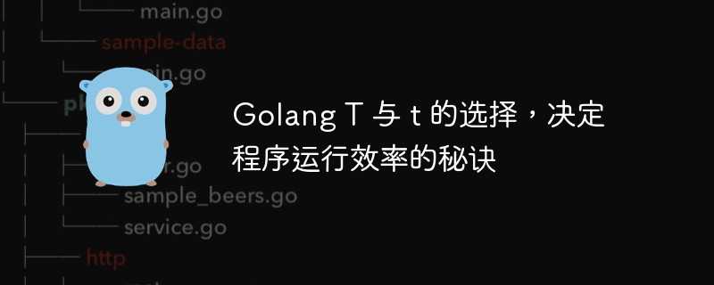 Golang T 与 t 的选择，决定程序运行效率的秘诀