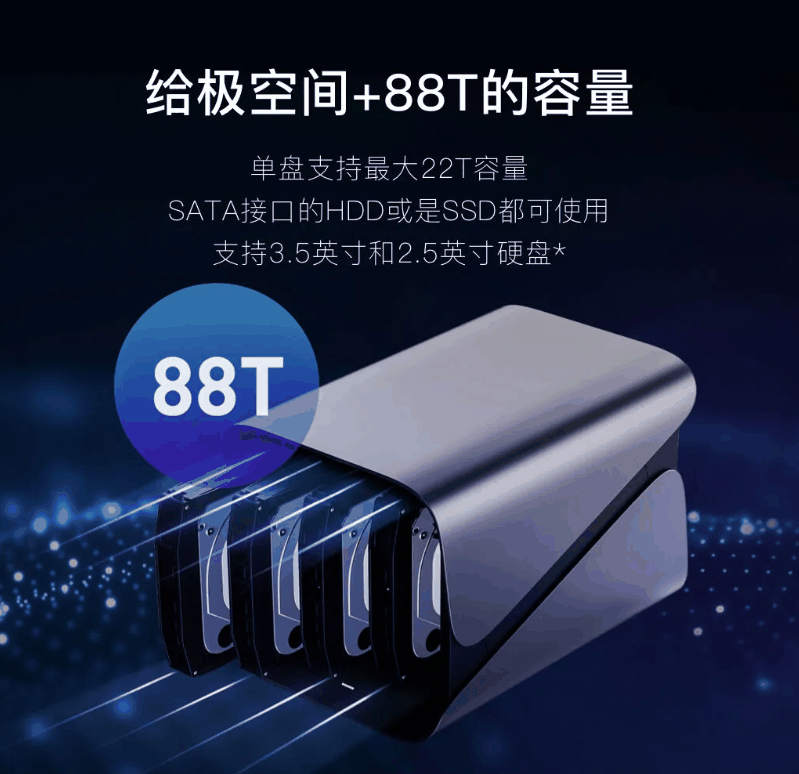 极空间新 A4 硬盘扩展柜上市：四盘位支持最高 88TB，老用户定价 899 元