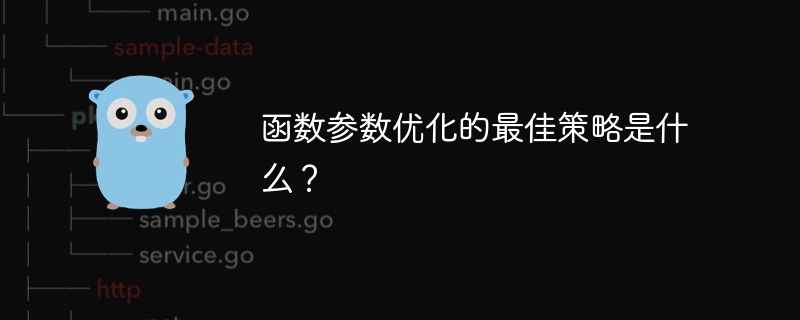 函数参数优化的最佳策略是什么？