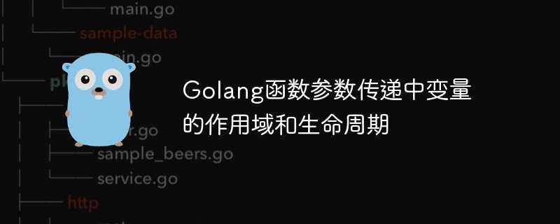 Golang函数参数传递中变量的作用域和生命周期