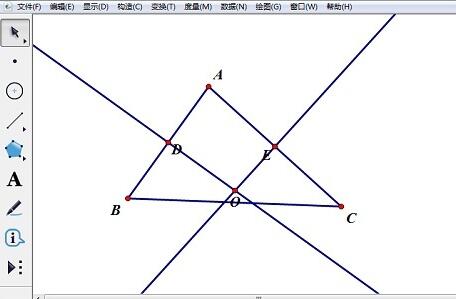 几何画板通过三点绘圆的操作方法