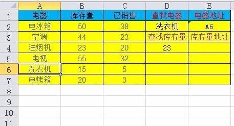 Excel中查找内容在表格中的地址的操作方法