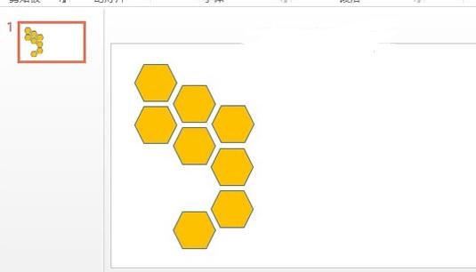 ppt2013制作蜂窝状拼图的操作方法