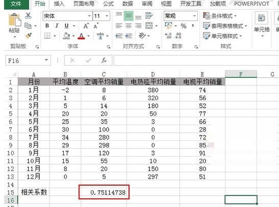 Excel使用Correl函数返回相关系数并确定属性关系的步骤方法