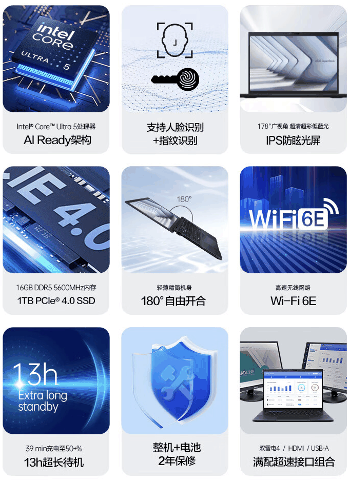 华硕上架破晓 4 2024 AI 轻薄本：Ultra 5-125H，14/16 英寸同价 4299 元