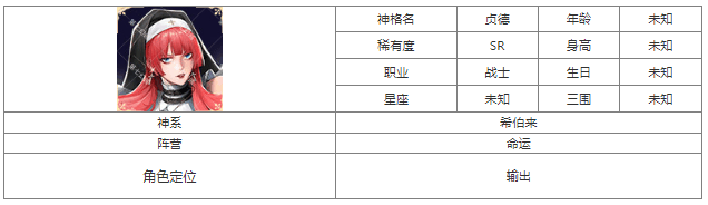 第七幻域SR贞德怎么样 第七幻域SR贞德技能介绍