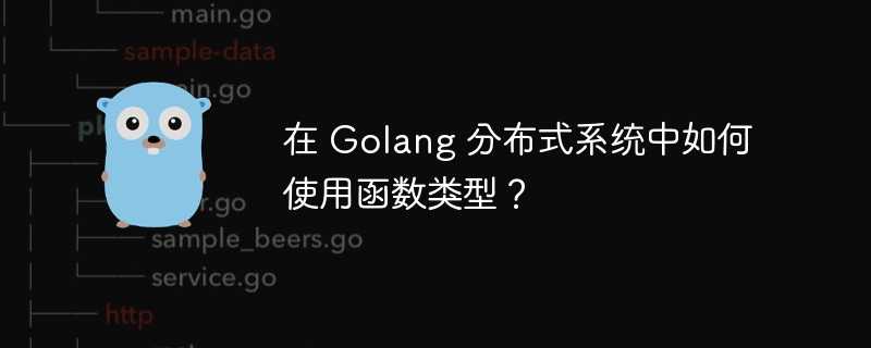 在 Golang 分布式系统中如何使用函数类型？