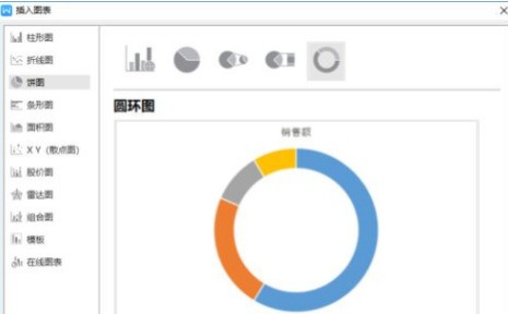 WPS2019怎样插入圆环图_WPS2019插入圆环图的方法