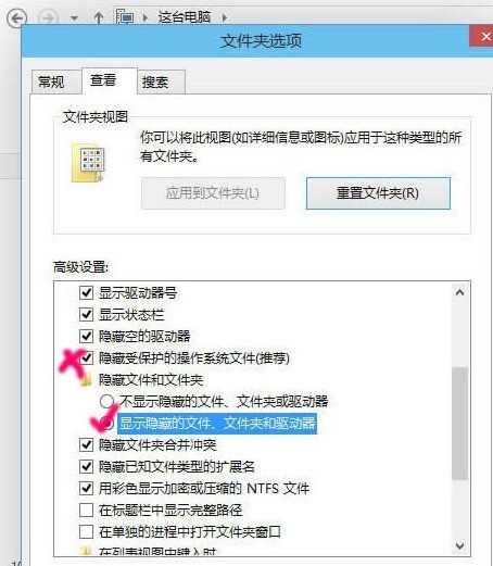 WIN10显示隐藏文件的操作方法