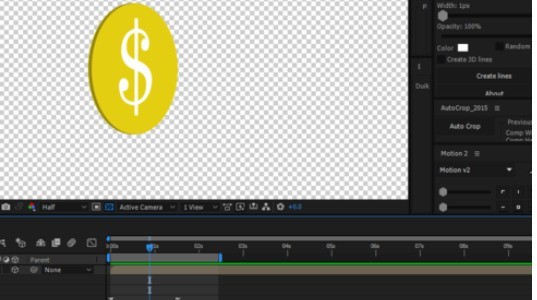AE制作3D硬币翻转的基本教程