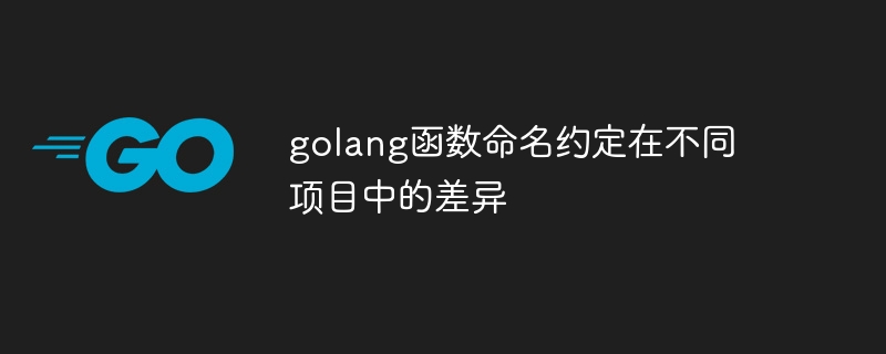 golang函数命名约定在不同项目中的差异