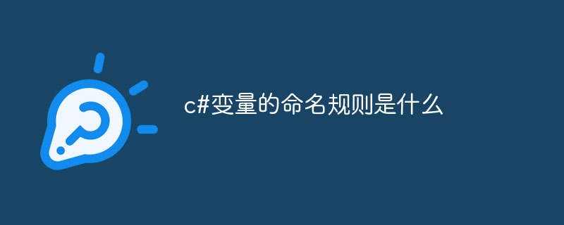 c#变量的命名规则是什么