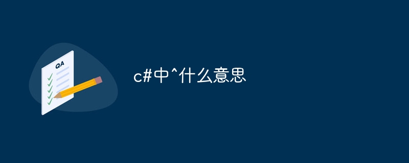 c#中^什么意思