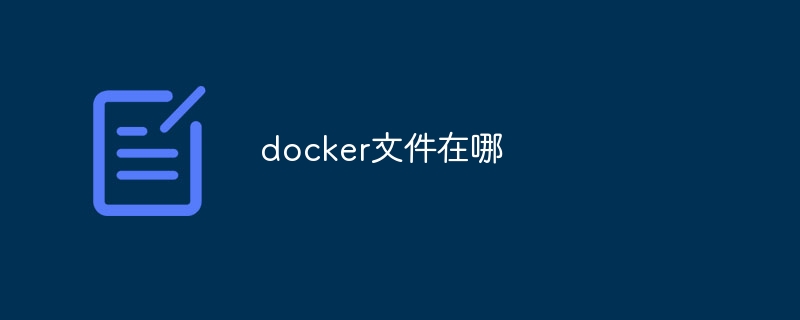 docker文件在哪