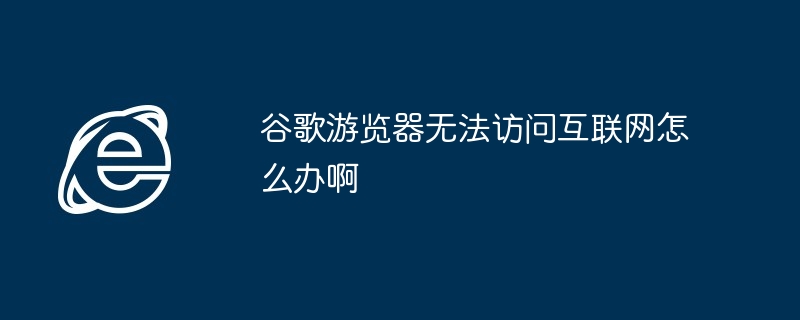 谷歌游览器无法访问互联网怎么办啊