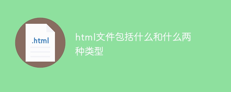 html文件包括什么和什么两种类型