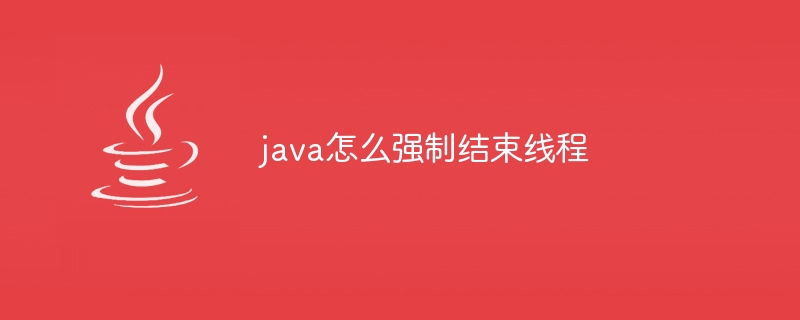 java怎么强制结束线程