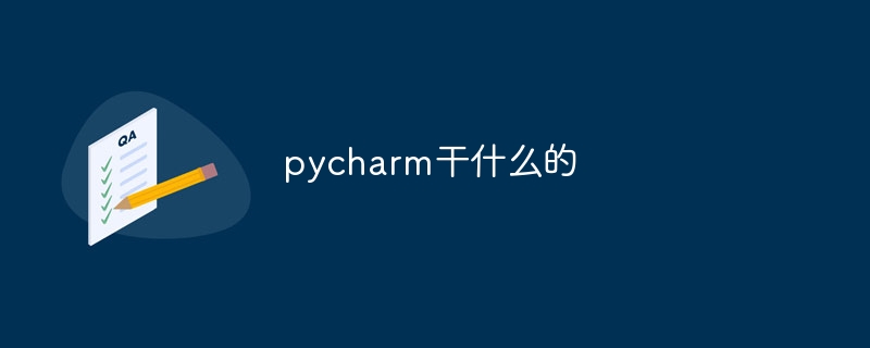 pycharm干什么的