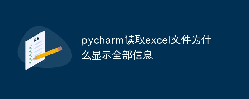 pycharm读取excel文件为什么显示全部信息