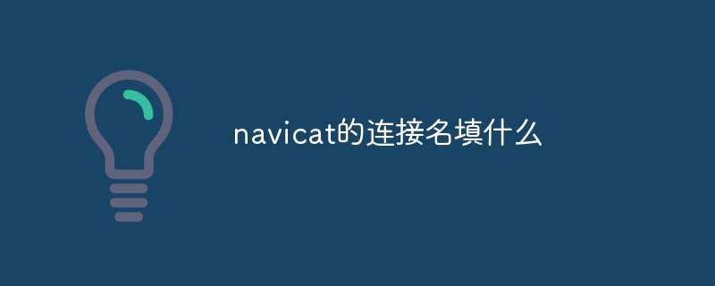 navicat的连接名填什么