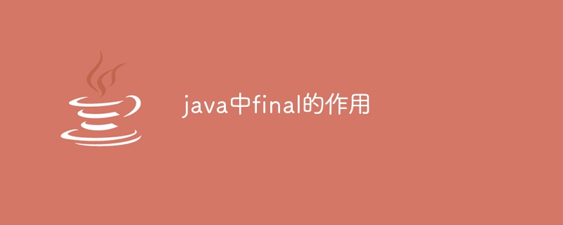 java中final的作用