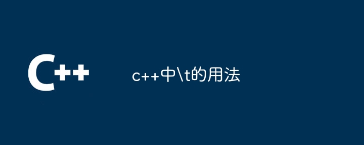 c++中t的用法