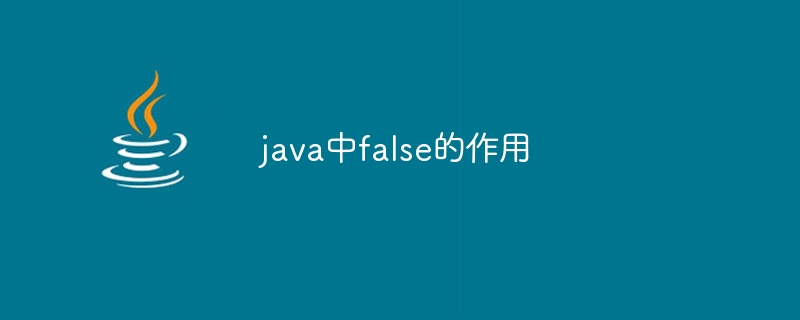 java中false的作用