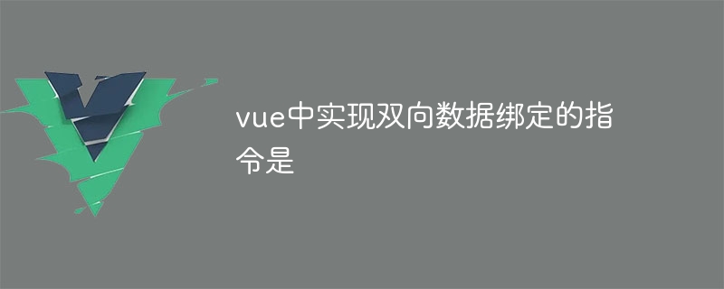 vue中实现双向数据绑定的指令是