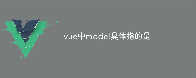 vue中model具体指的是