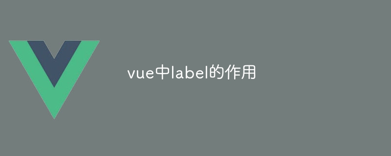 vue中label的作用