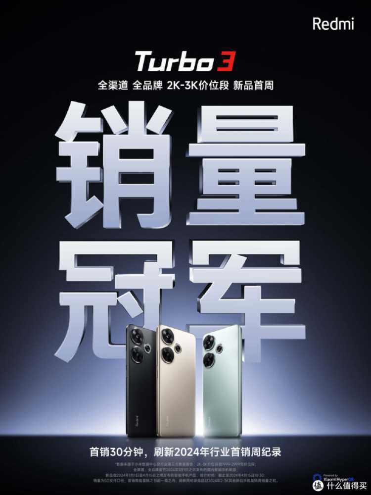 2K档性能机的首选？Redmi Turbo3首销告捷：30分钟就刷新了行业纪录