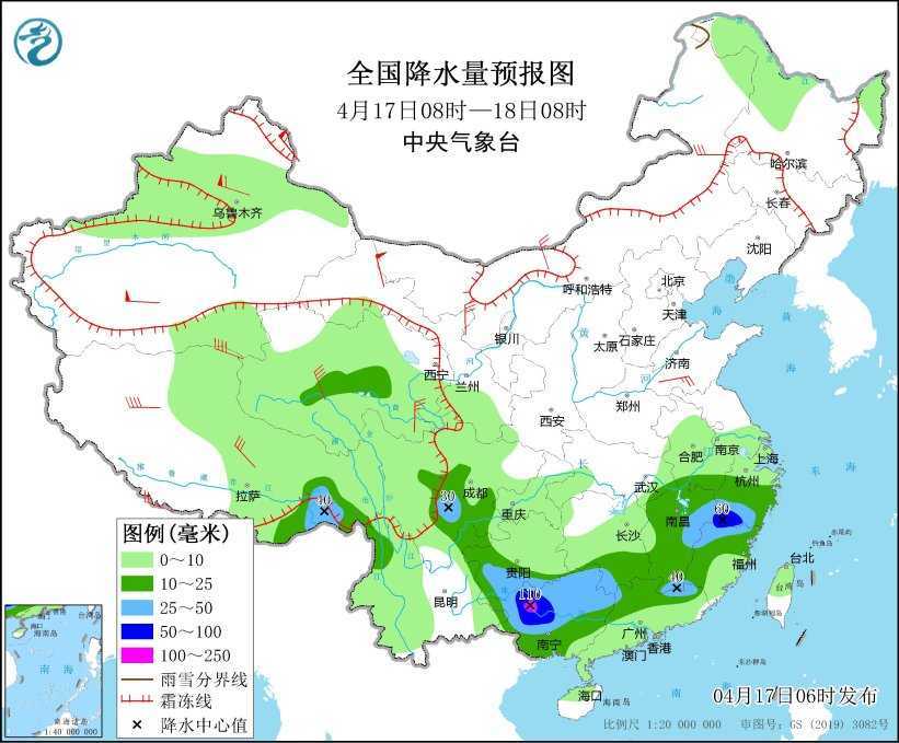 浙江福建等地有大到暴雨 18-20日江汉江淮有强对流天气