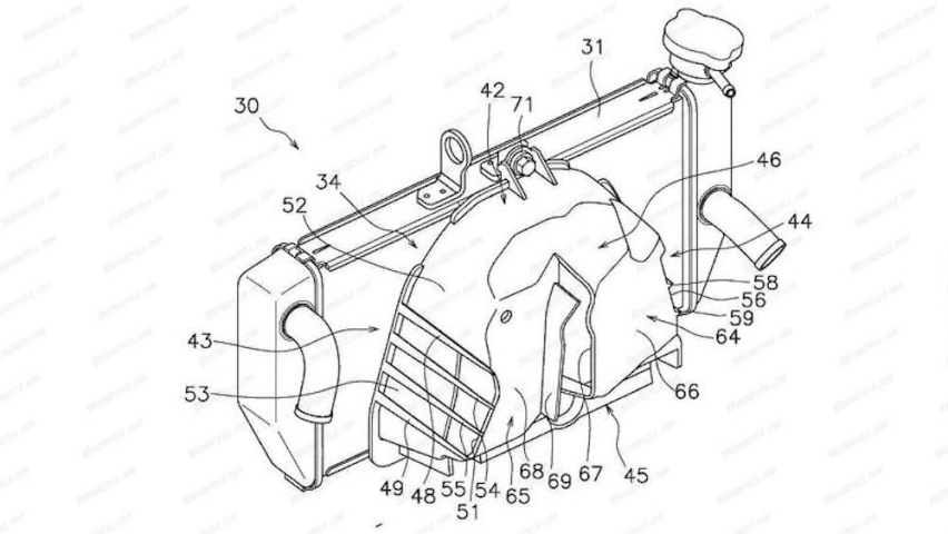 加大马力强化散热，雅马哈YZF-R7新散热系统专利图曝光